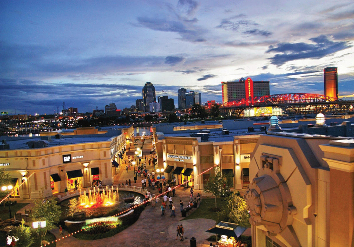 Louisiana Boardwalk Outlets: Shopping and dining near Sweet Caroline’s.